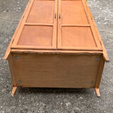 Parisian wardrobe vintage beech 1970