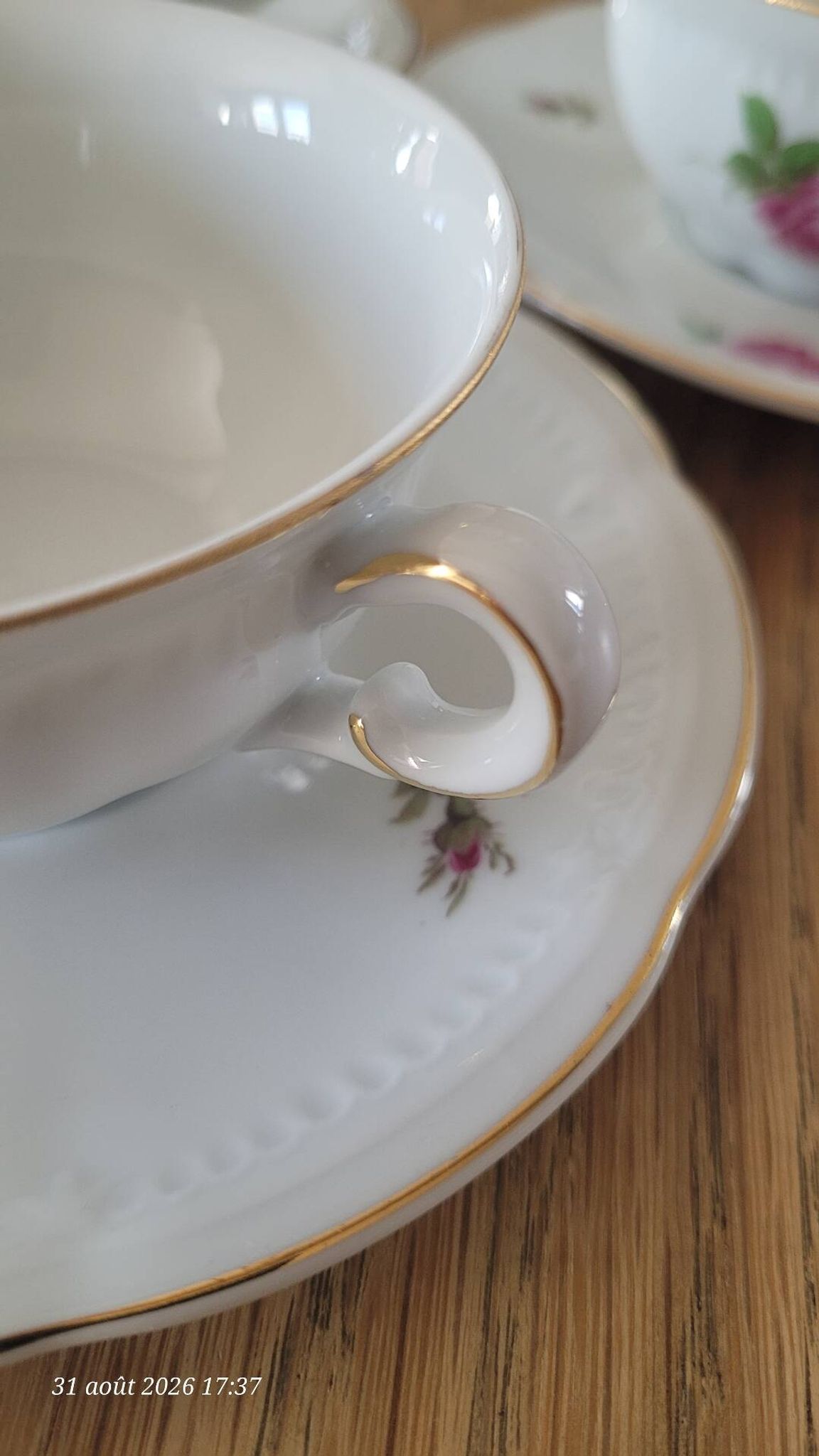 3 vintage Belgian cups from Maison R. Michiels (St Nicolas Waes)