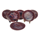 6 Morvan oval flat plates