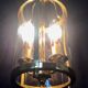 Lantern 2 lights bronze and brass