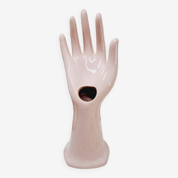 Powder pink hand ring size