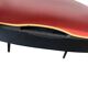 Vintage red rockabilly chair with armrest