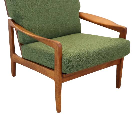 Fauteuil vintage en teck, milieu XXème