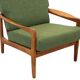 Fauteuil vintage en teck, milieu XXème