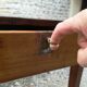 Table de ferme en merisier massif