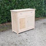 Parisian sideboard 1 drawer 2 doors solid beech raw wood