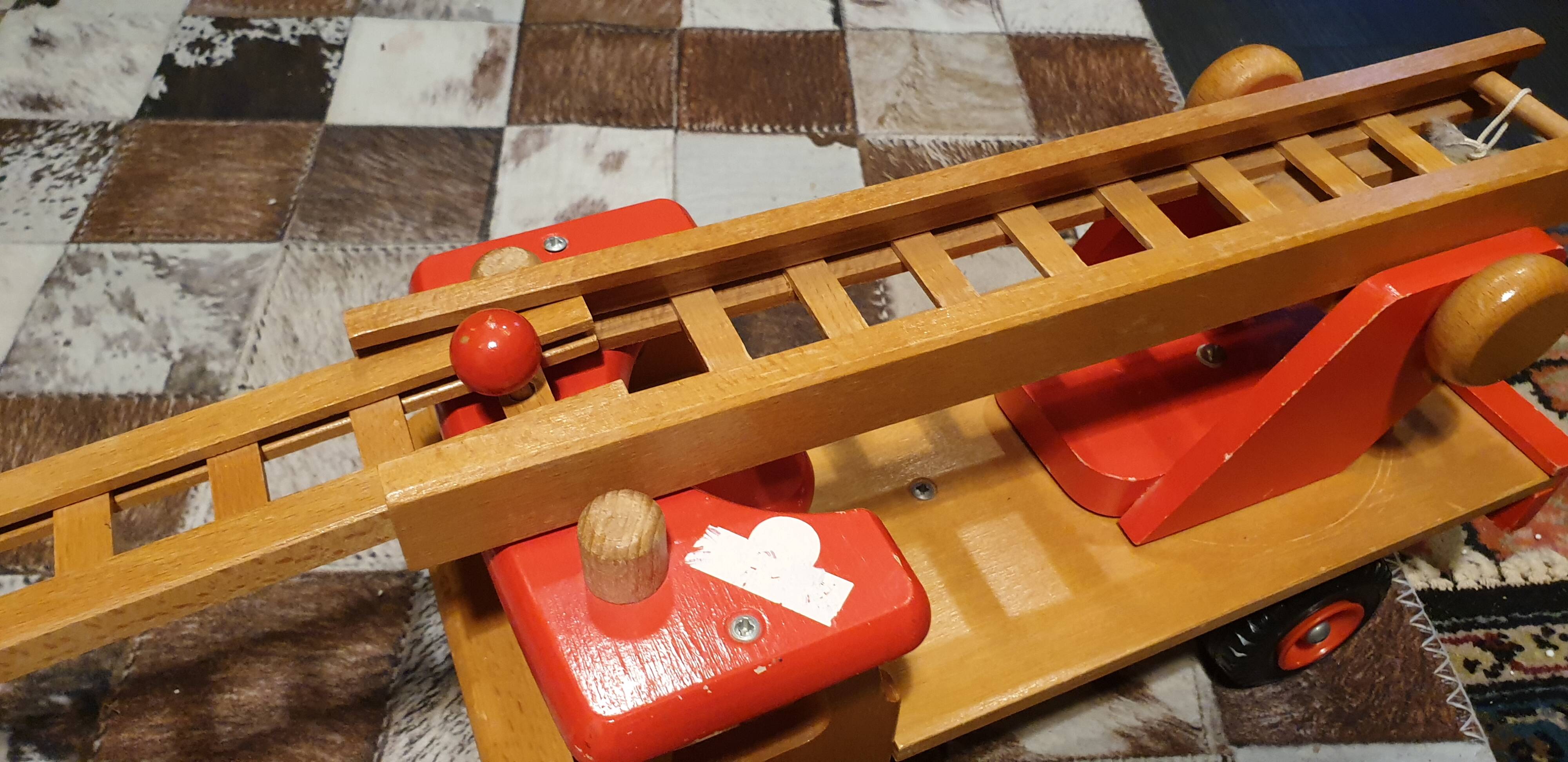 Solid wood ladder truck