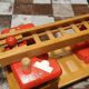 Solid wood ladder truck