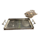 Silver metal tray