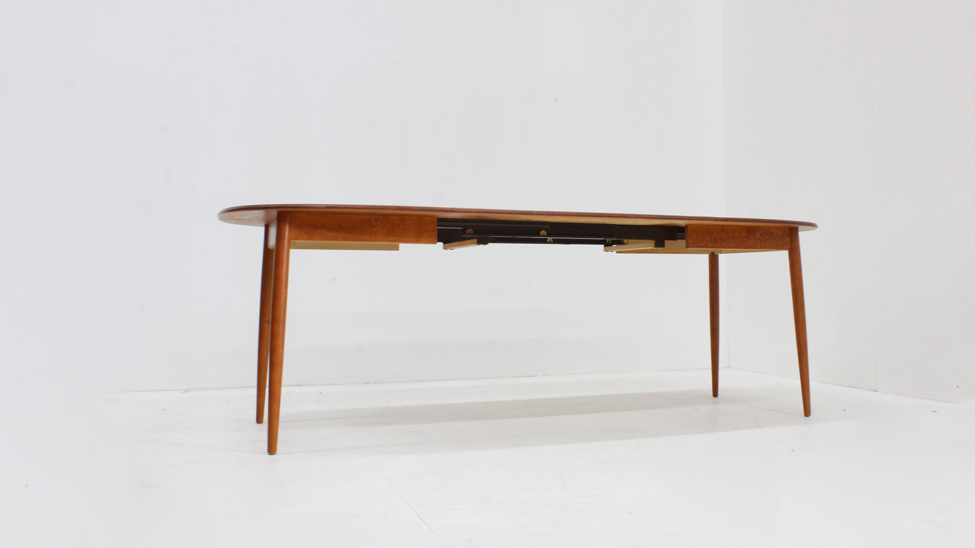 Vintage oval extendable dining table 1960s Asko