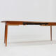 Vintage oval extendable dining table 1960s Asko