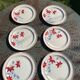 6 earthenware plates Sylvie Hamage Moulin des Loups Nord vintage model