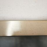 Vintage coffee table in travertine and brass