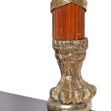 Console topped with an Empire-style mirror.