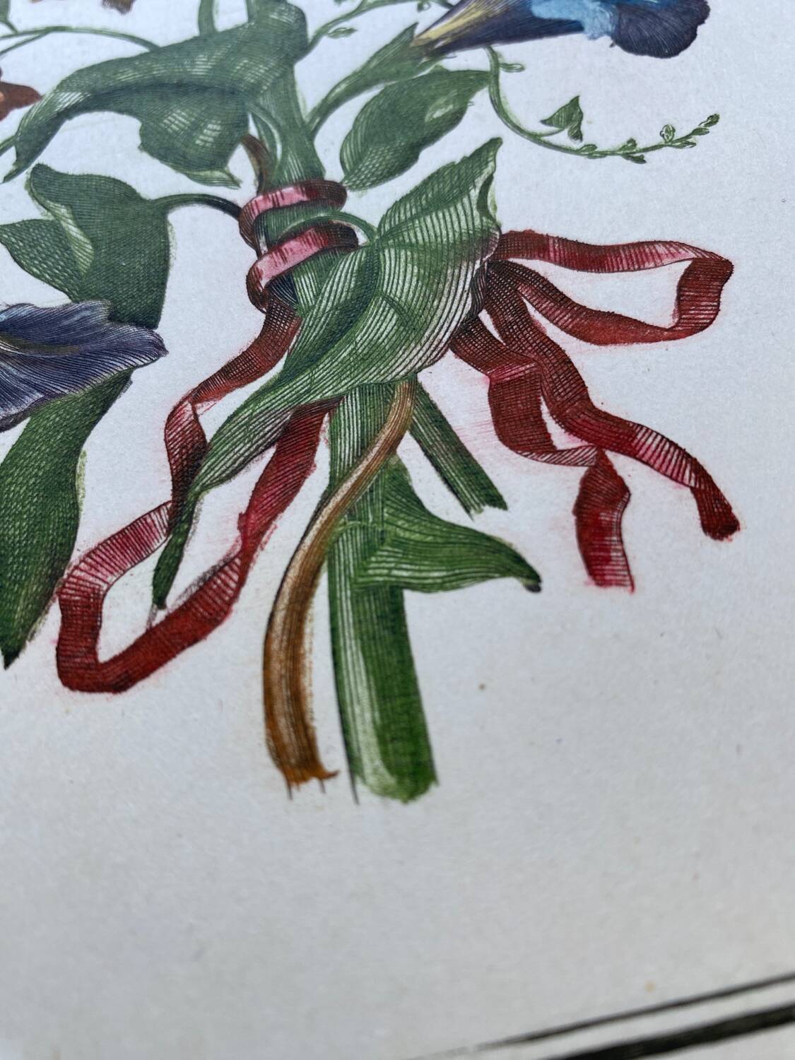 Two floral lithographs 224