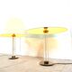 Pair of vintage large lucite table lamps, 1970s