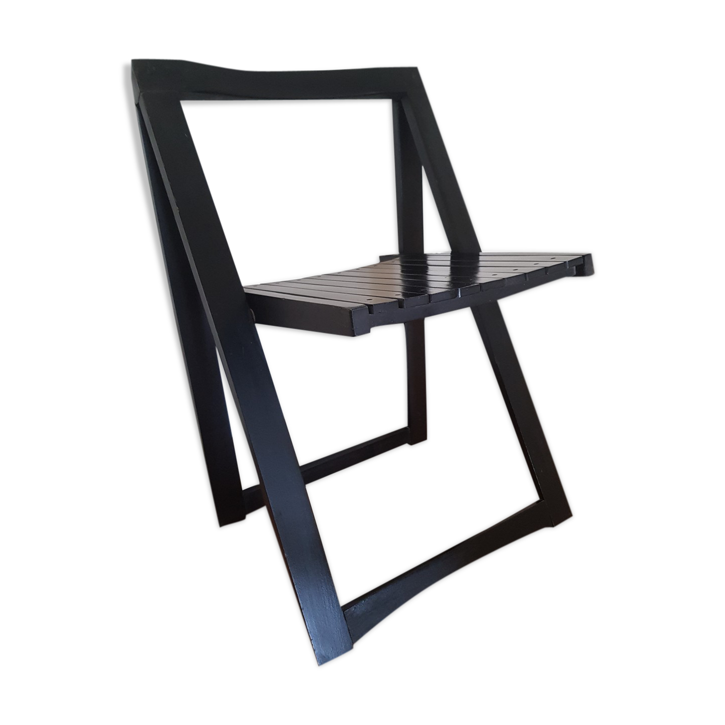 Chaise pliante noire