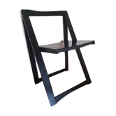 Black folding chair