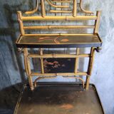Shelf in bamboo and asian lacquer