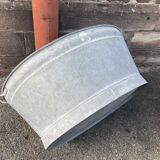 Bassine baignoire en zinc vintage 85 litres