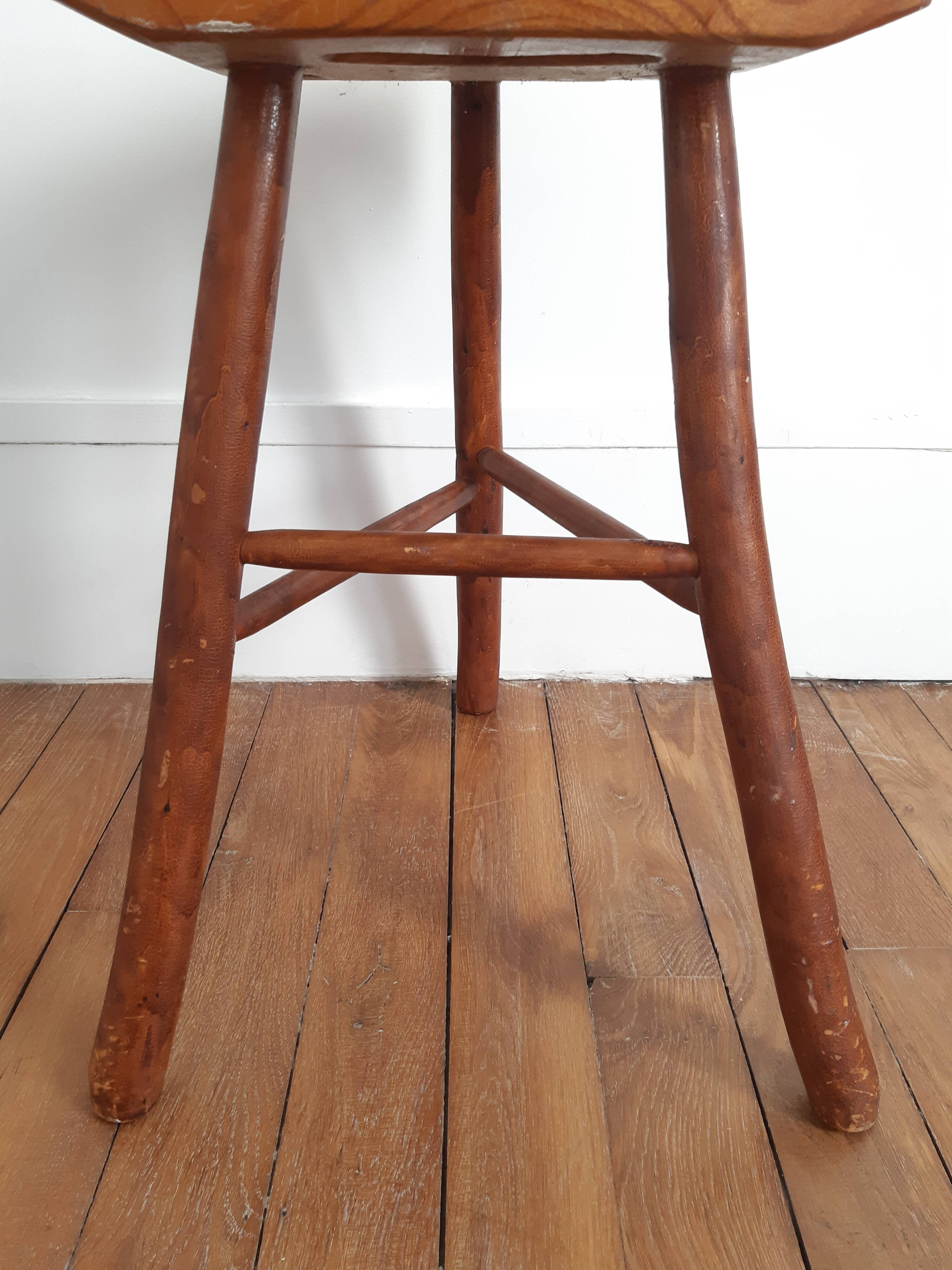Tabouret tripode vintage