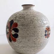 Bitossi by Aldo Londi Chamotte Ball Vase, Italy, 1960s