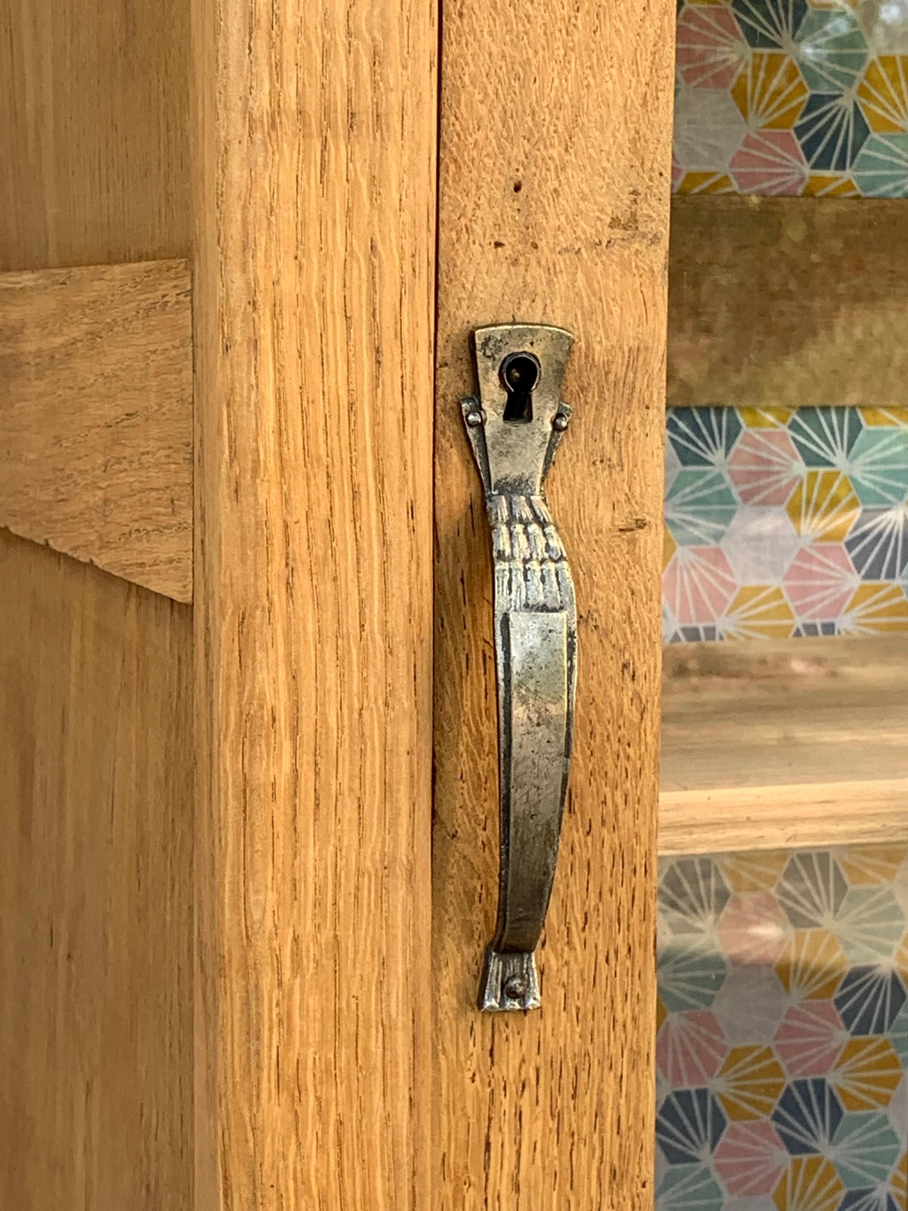 Parisian wardrobe glazed art deco 1920 raw wood