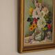 Mid-Century Swedish Oil On Canvas “Vase with Ship Motif” by Carl Figge
