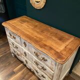 Commode Louis XV en chêne patinée