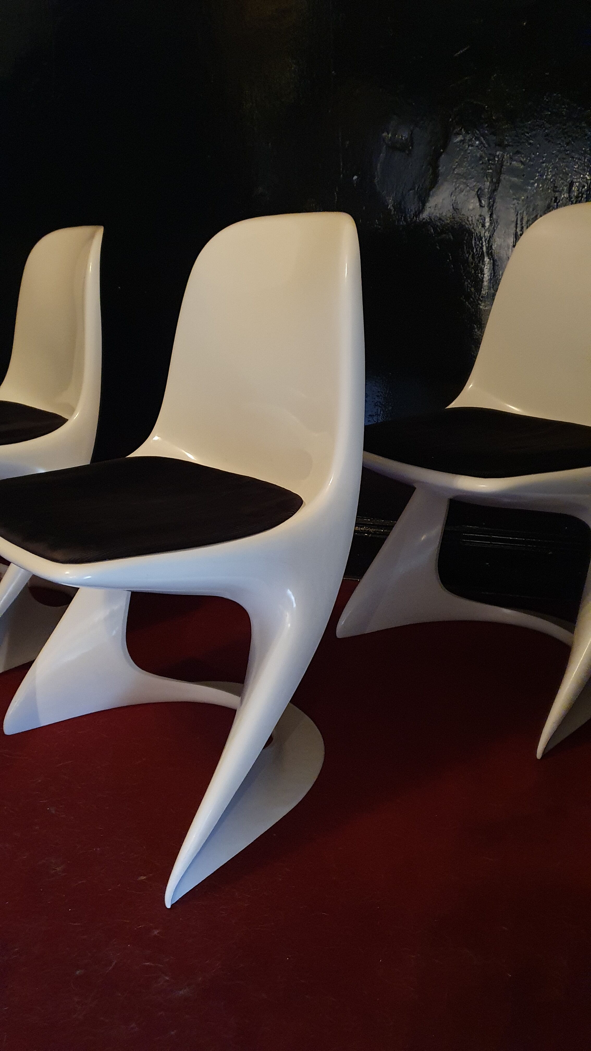 Lot 4 chaises casala vintage par Alexander Begge 1ère édition
