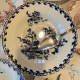 6 Mismatched Terre de Fer Hollow Plates Gien Late 19th Early 20th