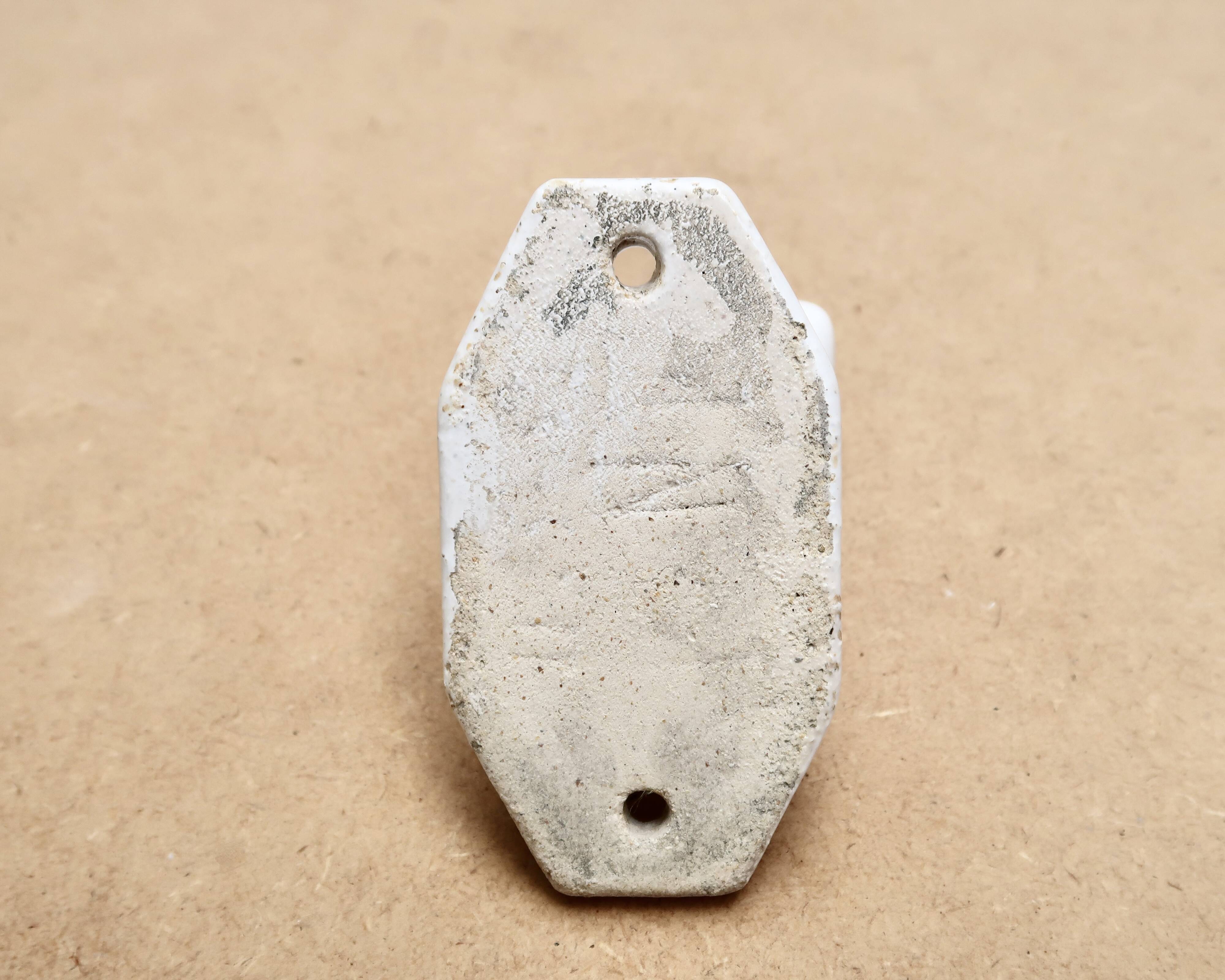 White porcelain coat hooks, 1950s
