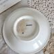 Antique patinated pedestal dish - Rare Dresden porcelain