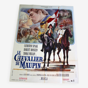 Affiche cinéma originale "Le Chevalier de Maupin" 1966 Catherine Spaak 120x160 cm