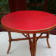 Table basse rotin années 60