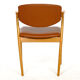 Four Kai Kristiansen oak chairs with new leather upholstery