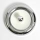 Round metal chrome ceiling or wall lamp from Italy | Space Age Design