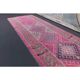 1970s vintage Turkish Oushak diamond wool runner