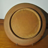 Set of 3 dishes 19th century terracotta painting 1895 boat lily lily swan