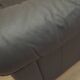 Italian leather sofa, two-seater, 1970s design