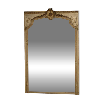 Fireplace mirror (182 cm) from the end of the 19th century. Trumeau.