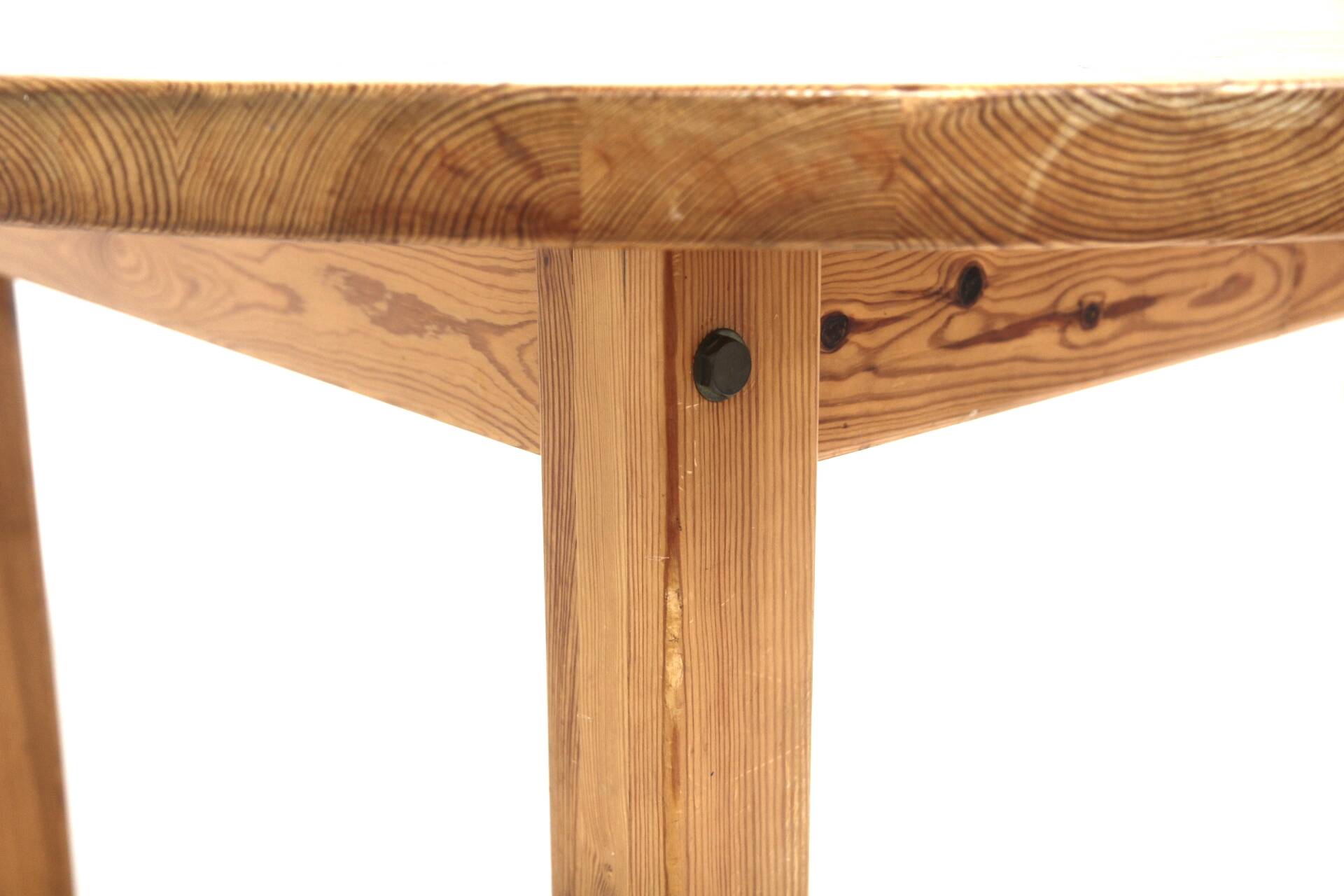 Table de salle à manger scandinave en pin, Suède, 1970