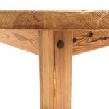 Scandinavian pine dining table, Sweden, 1970s