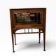 Vintage wooden tea cabinet/display shelf.