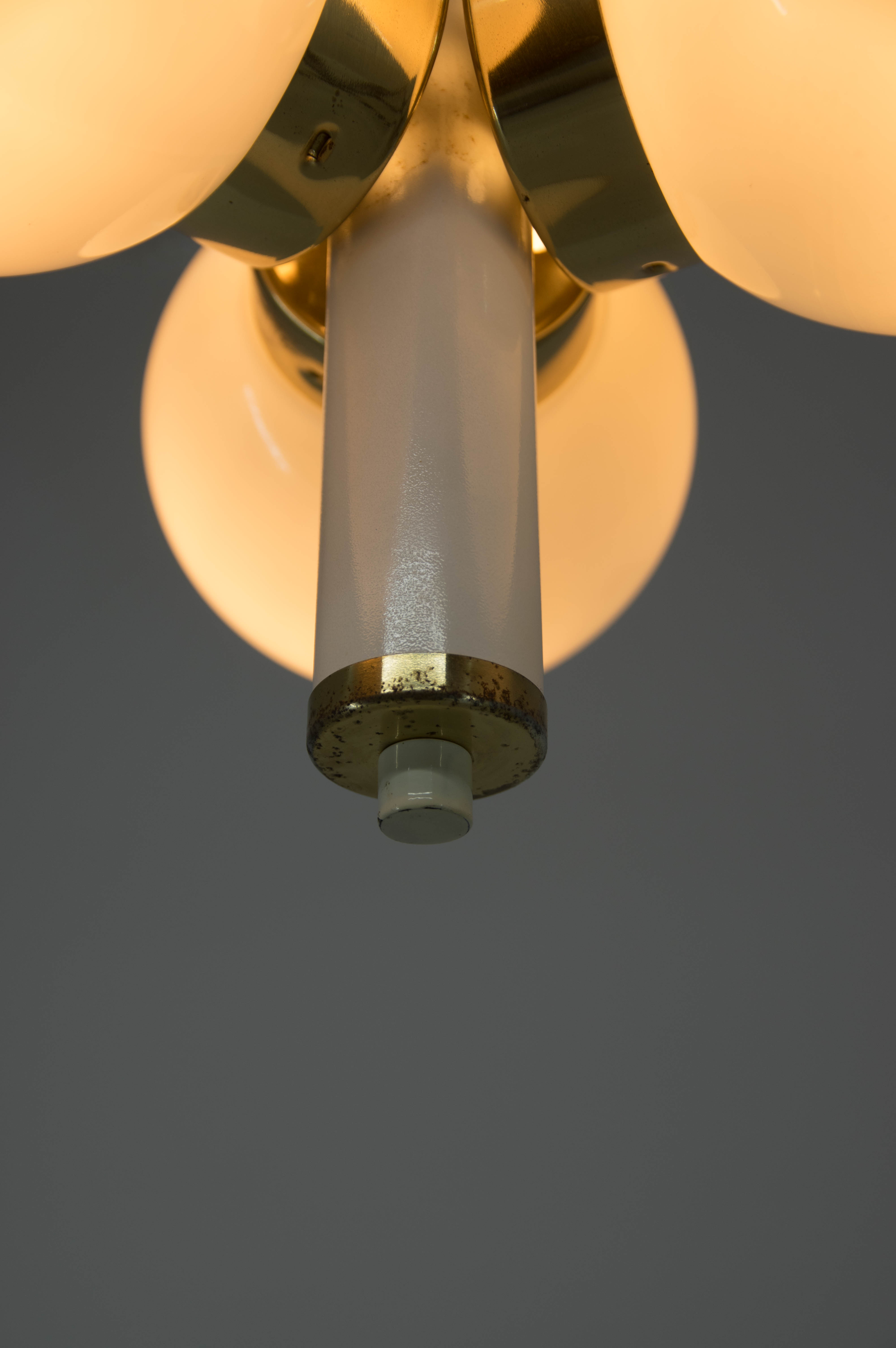 Space age chandelier sputnik by Elektroinstala decín, 1960s