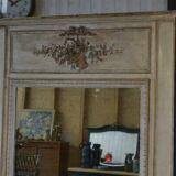 Large Napoleon III patinated mirror, 19th century