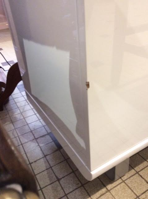 High furniture in white lacquered wood