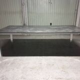 Stainless steel and ceramic dining table 2000