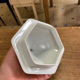 Hexagonal white porcelain box
