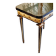 Swedish grace, game table with relief meander decoration, 1920s/30s.